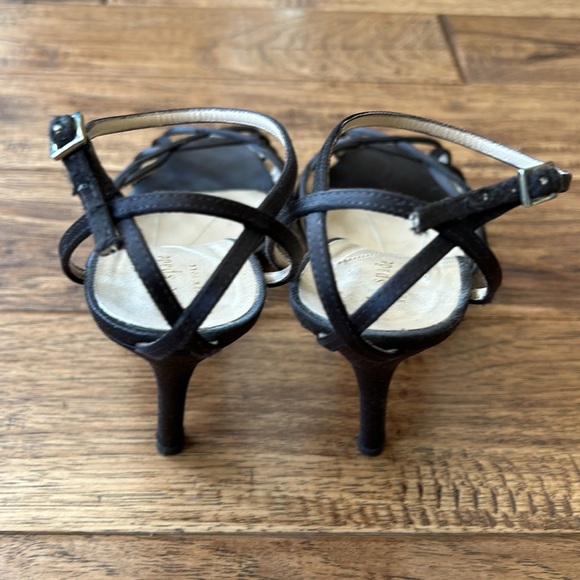 Kate Spade Strappy Heeled Sandals Open Toe Heels Brown Size 7.5 - Picture 8 of 10